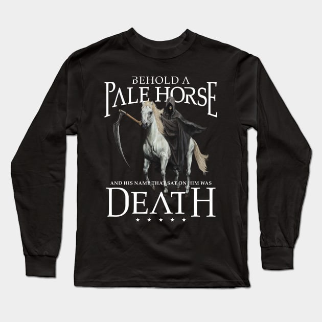 Death - One of the Four Horsemen of the Apocalypse Long Sleeve T-Shirt by Mystik Media LLC